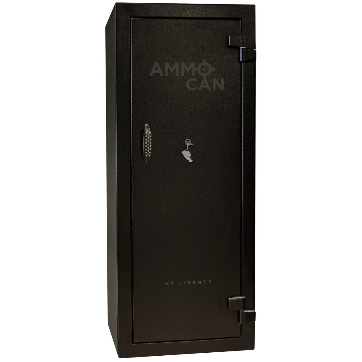 Ammo Can in Textured Black with key lock entry.