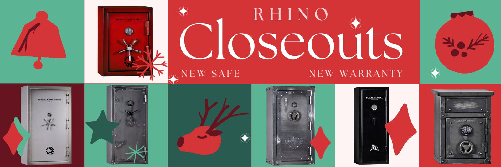Save on Rhino Safe closeouts — limited inventory, floor models available at reduced pricing.