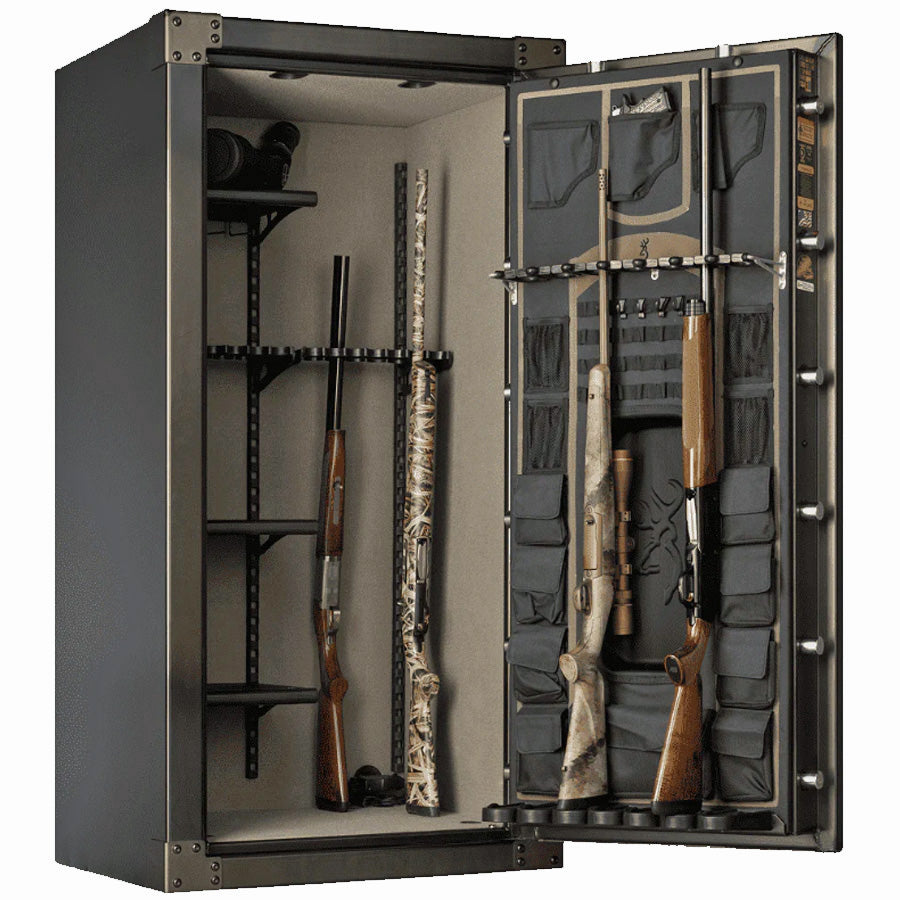 Browning 1878 Series-33 in weathered Metal Glaze finish, door closed.