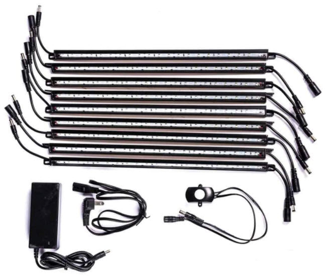 Factory-Installed Internal LED 5-Wand Lighting with Infrared Motion Sensor