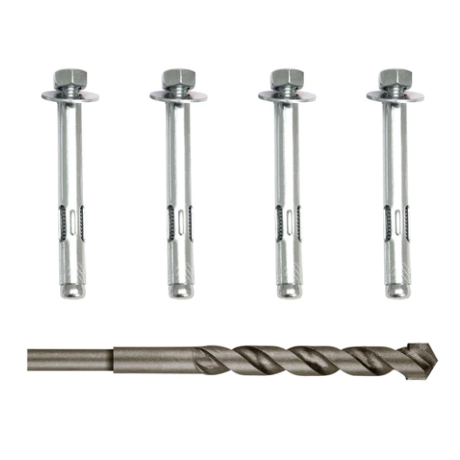 Gun Safe Anchoring Kit for Concrete with Drill Bit Included.