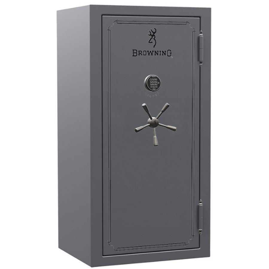 Browning Silver Series-33 in Charcoal Metallic Gloss with Black Chrome Electronic Lock.