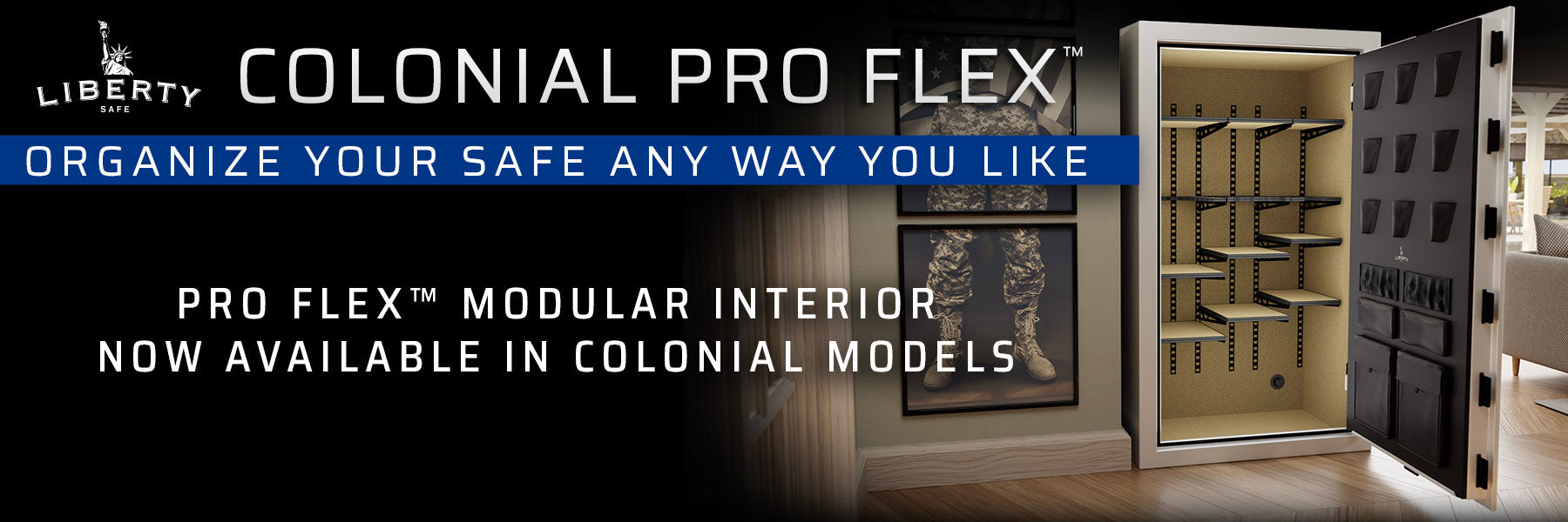 Liberty Safe Colonial Pro Flex Interior.