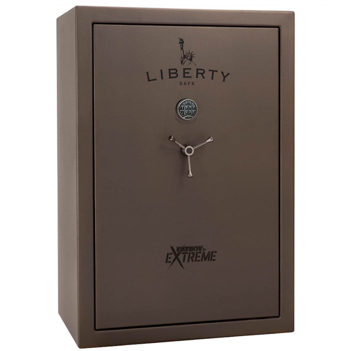 Fatboy Junior Safe in Textured Bronze with Electronic Lock.