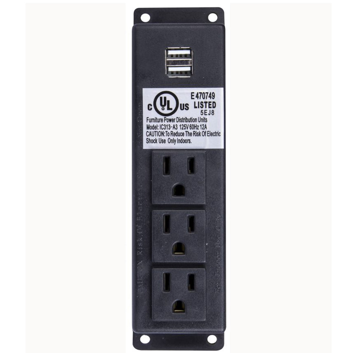 Factory-Installed Internal Electrical Outlet with USB.
