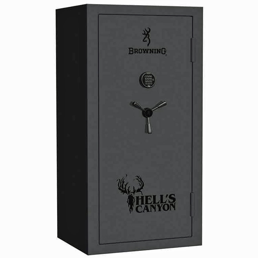Browning Safe Hell&#39;s Canyon HC-33 in Textured Charcoal , door closed.