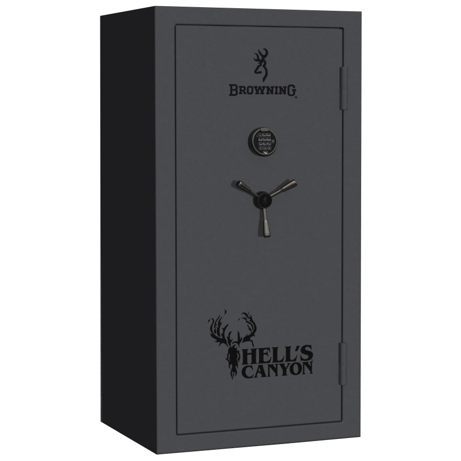 Browning Safe Hell's Canyon HC-33 in Textured Charcoal , door closed.