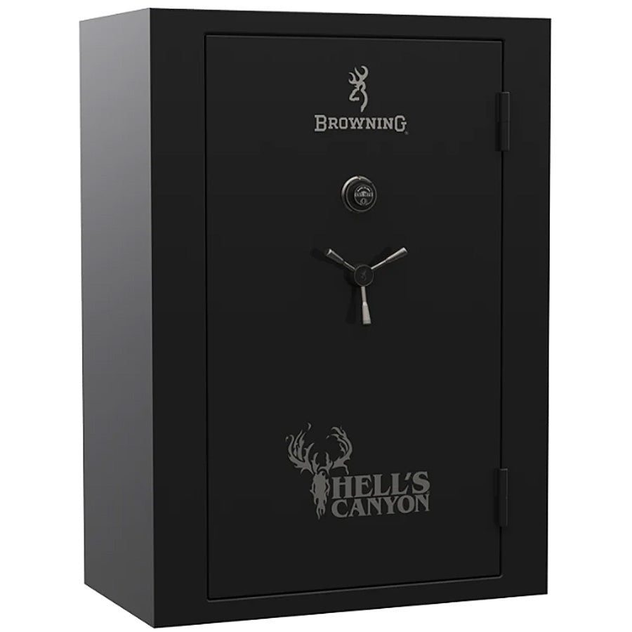 Browning Safe Hell&#39;s Canyon HC-49 in Gloss Black, door closed.
