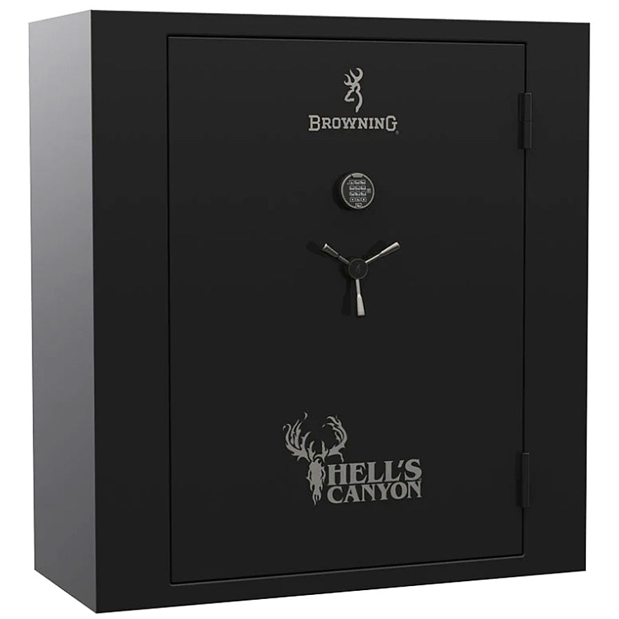 Browning Safe Hell&#39;s Canyon HC-65 in Gloss Black, door closed.