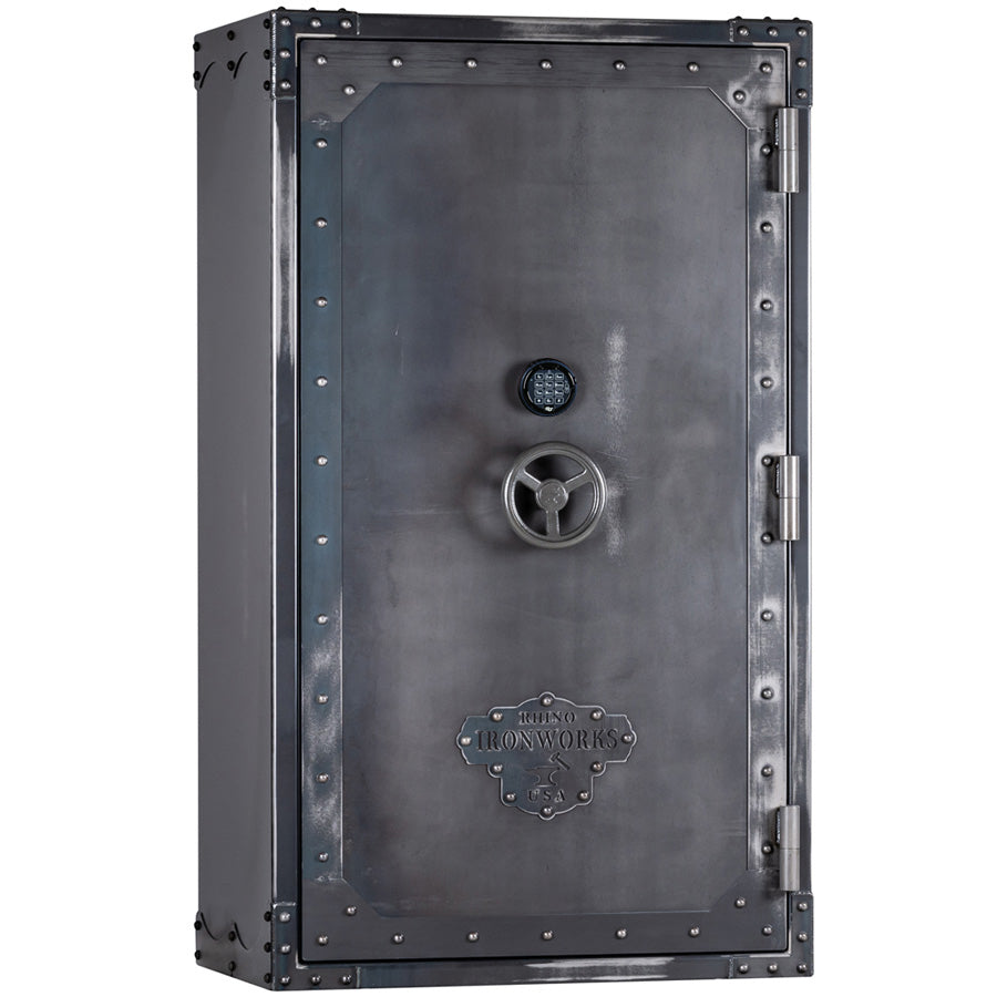 Rhino Metals Ironworks Lightning AIX7241 Exterior with Antiqued Ironworks Finish and Electronic Lock.