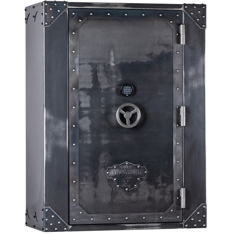 Rhino Metals Ironworks Lightning AIX7253 Exterior with Antiqued Ironworks Finish and Electronic Lock.