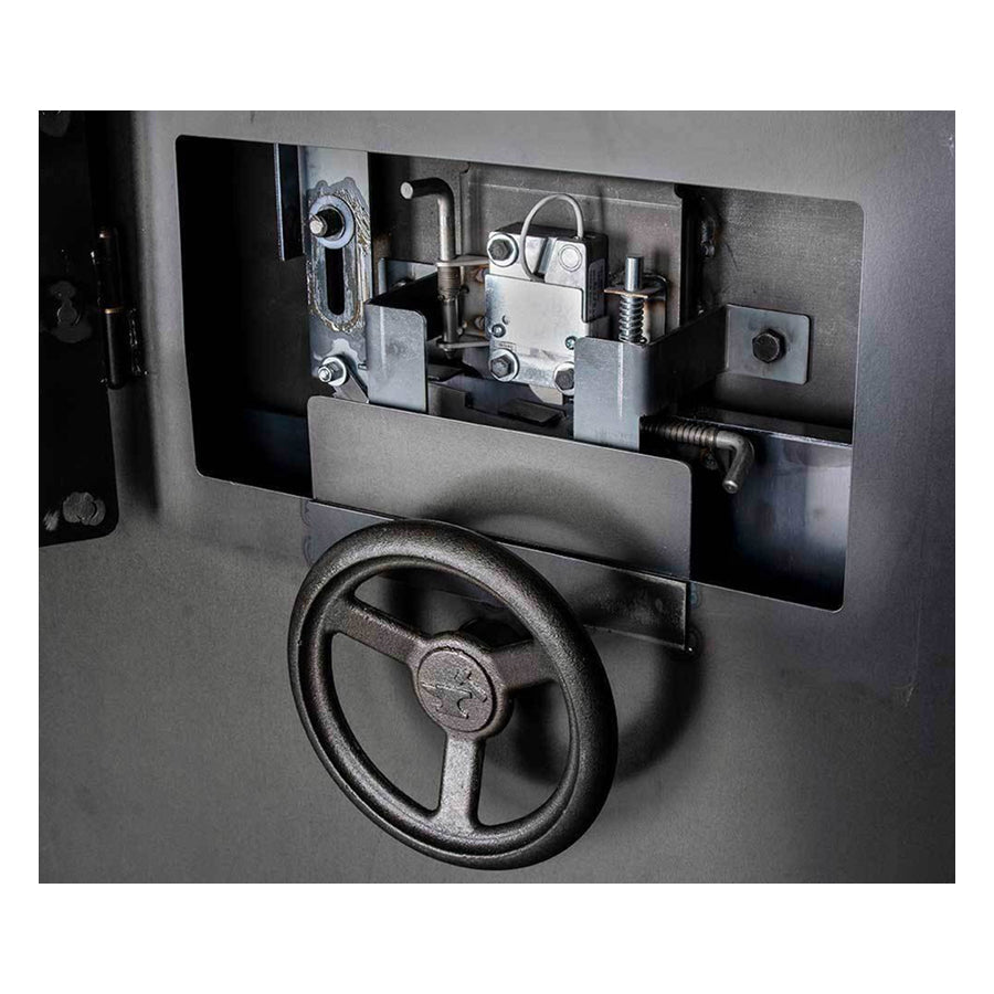 Rhino Ironworks IWVD Series locking mechanism with panic room feature.