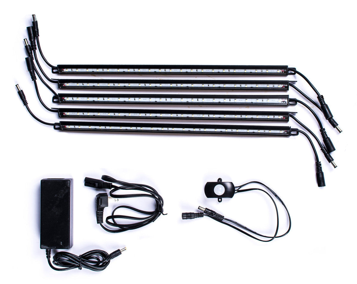 Factory-Installed Internal LED 5-Wand Lighting with Infrared Motion Sensor