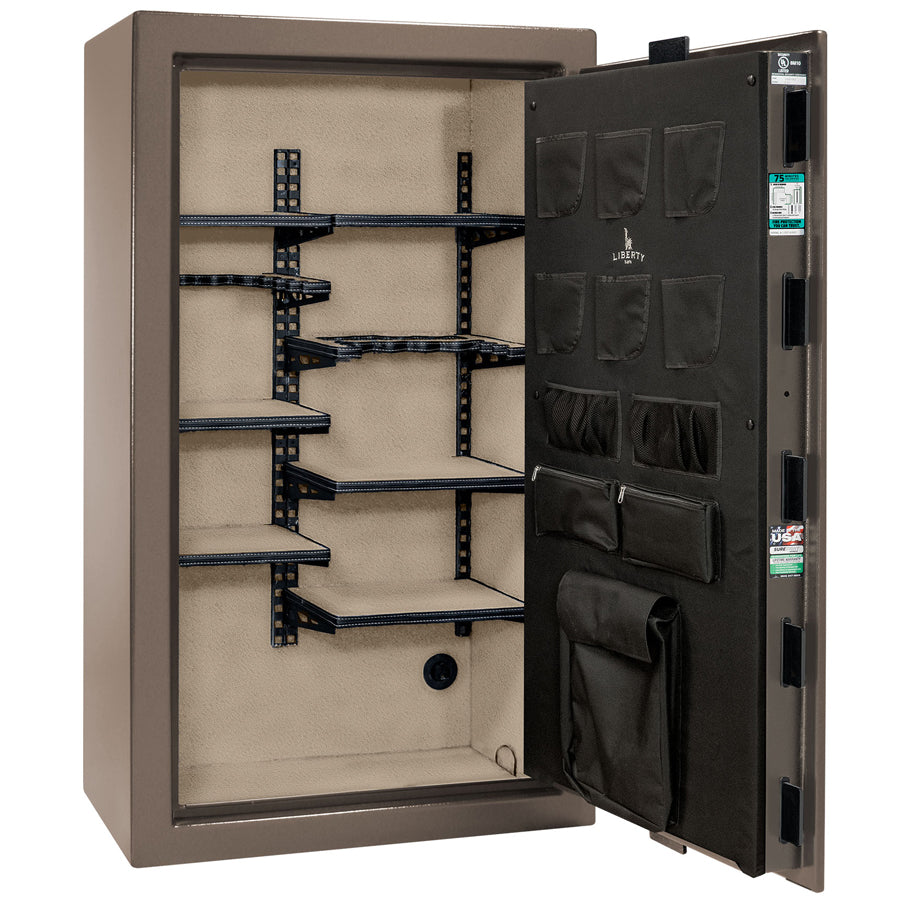 Liberty Colonial 30 Safe in Textured Bronze, Pro Flex Interior.