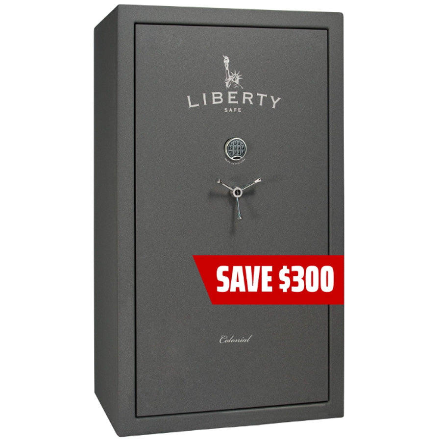 Liberty Colonial 50 Safe in Textured Granite with Chrome Electronic Lock Promo.