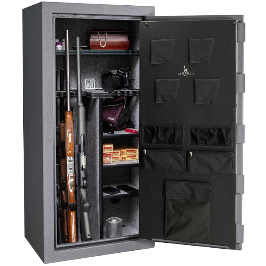 Liberty Safe Ducks Unlimited 30 in Textured Granite, interior.