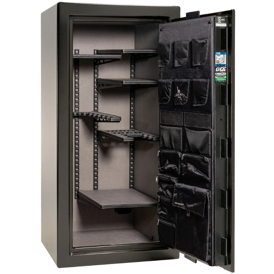 Liberty Safe Franklin 29 in Textured Black, Interior.