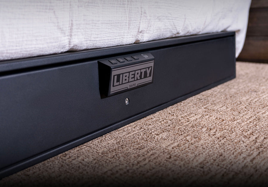 You can store the Liberty Safe HDV-700X Biometric Handgun Vault under a bed, couch, or chair for extra flexibility.