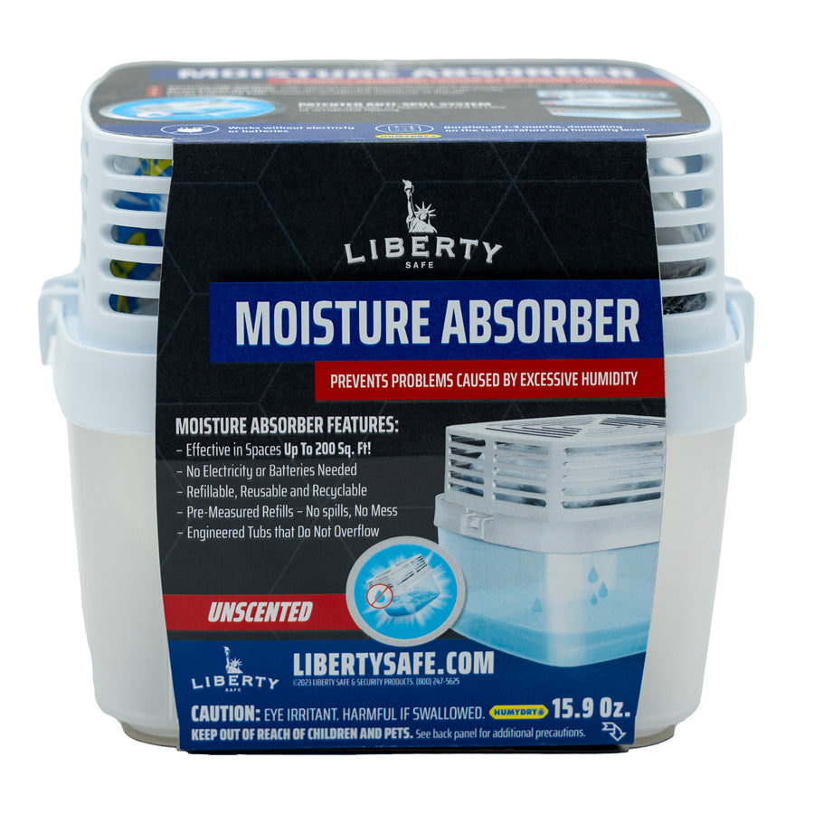 Liberty Safe Medium Moisture Absorber Package, front view, 15.9 oz.