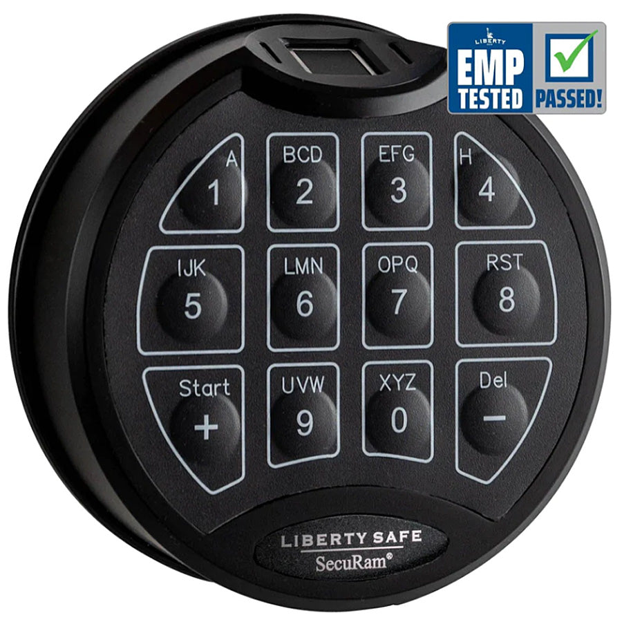 Liberty Safe  SecuRam ScanLogic Biometric Lock in Black.