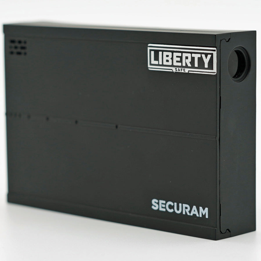 Liberty SafElert powered by Securam, close-up.