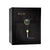 Liberty Premium Home 08 Safe in Black Gloss with Brass Electronic Lock.