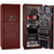 Liberty Premium Home 17 Safe in Burgundy Gloss with Black Chrome Electronic Lock.