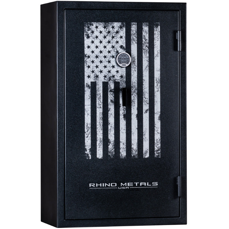 Rhino FFX6041 exterior in Blackstone Finish with USA Flag