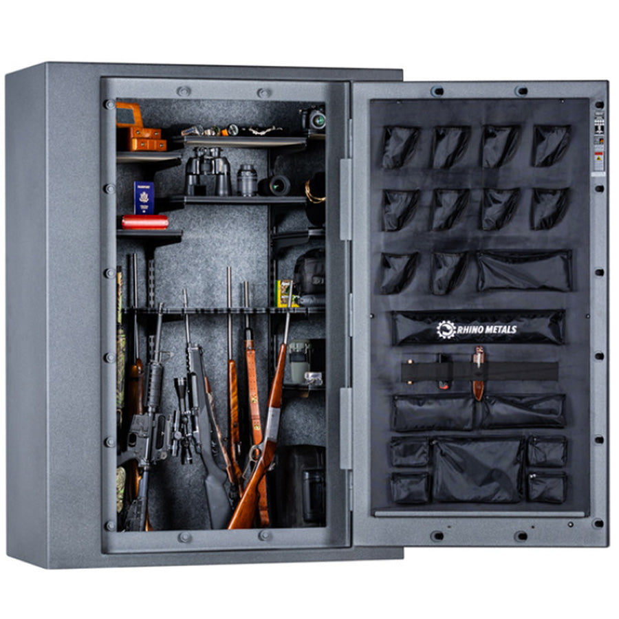 Rhino LX7253 in Textured Granite Finish, door open 180 degrees.