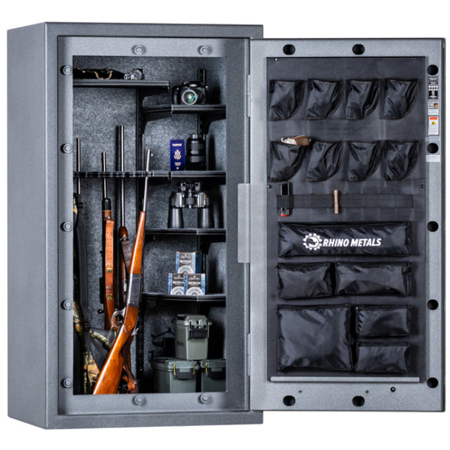 Rhino LX6033 in Textured Granite, Door Open 180 Degrees.