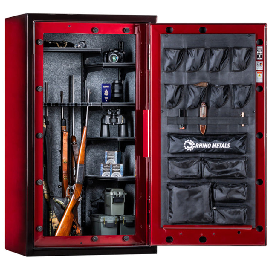 Rhino LX6033GL in Crimson Two Tone, Door Open 180 Degrees.