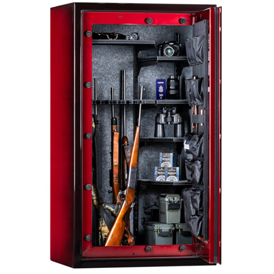 Rhino LX6033GL in Crimson Two Tone, Door Open 90 Degrees.