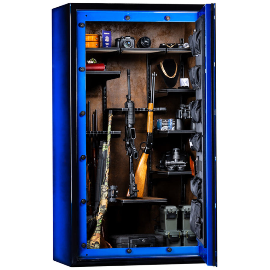 Rhino LX7241GL in Blue Two Tone, Door Open 90 Degrees.