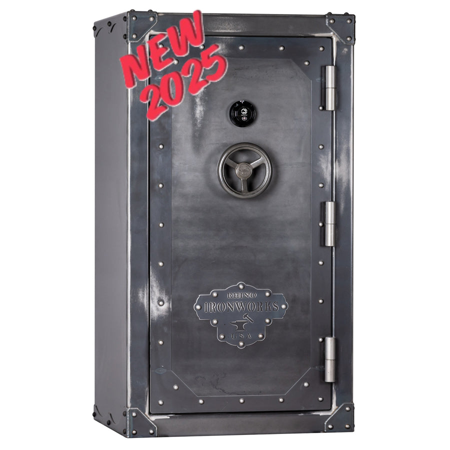 Ironworks Thunderbolt TIX6033 Exterior in Antiqued Ironworks Finish with manual lock.