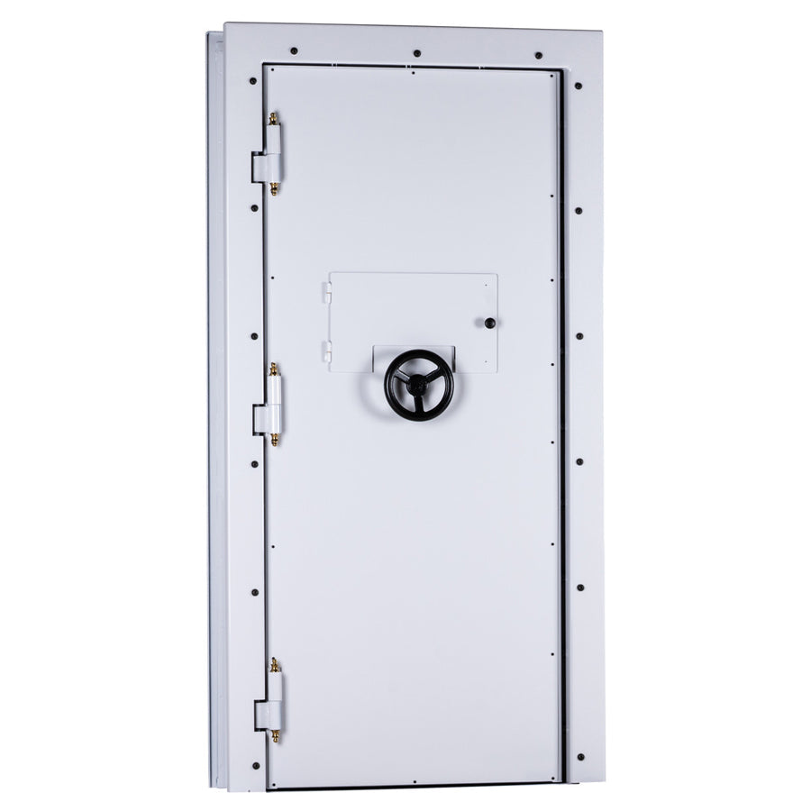 Rhino Vault Door In-Swing VD8240GL, in White Gloss, back of door.