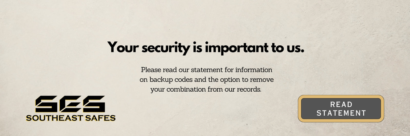 Please read for info on backup codes and removing safe combinations.