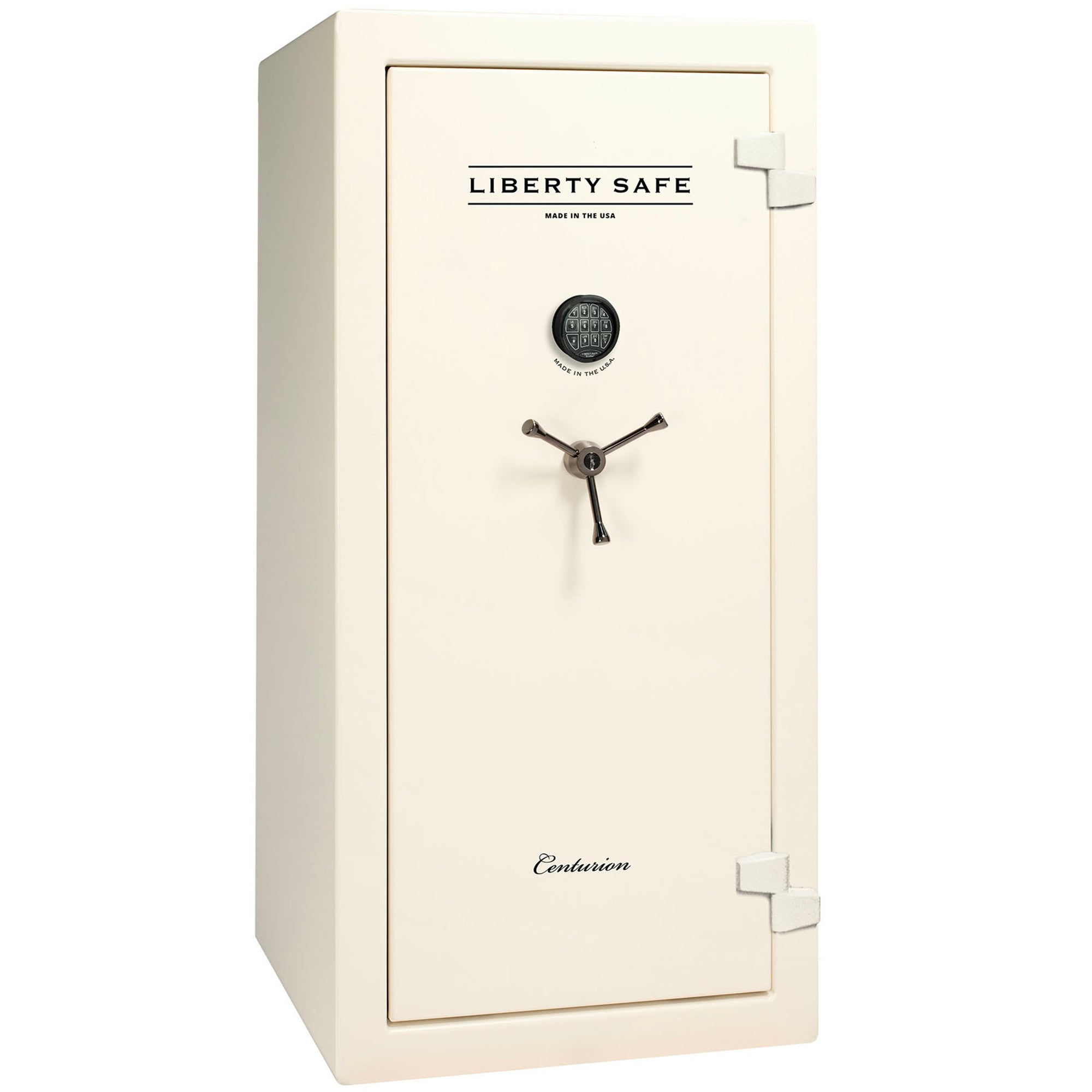 Liberty Centurion 24 DLX in Textured White with Black Chrome Electronic lock.
