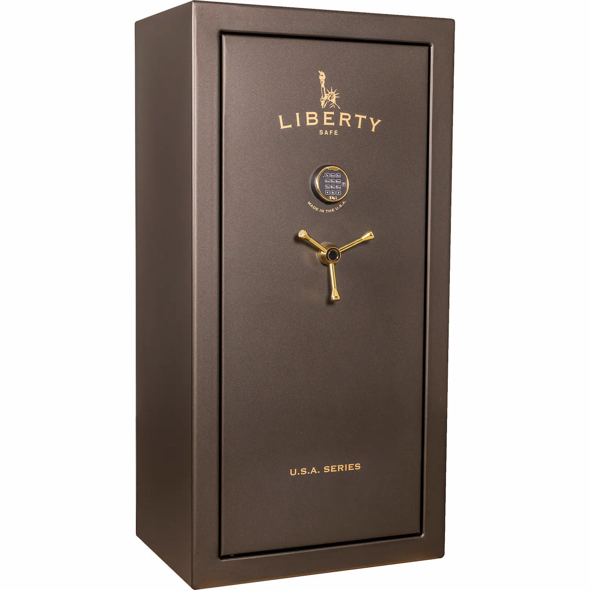 Liberty USA 30 in textured bronze with brass hardware exterior