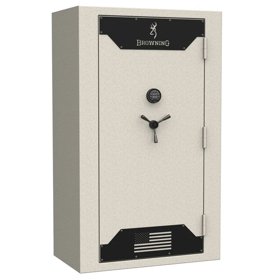 Browning Hunter Deluxe 49 Tall gun safe exterior in textured putty