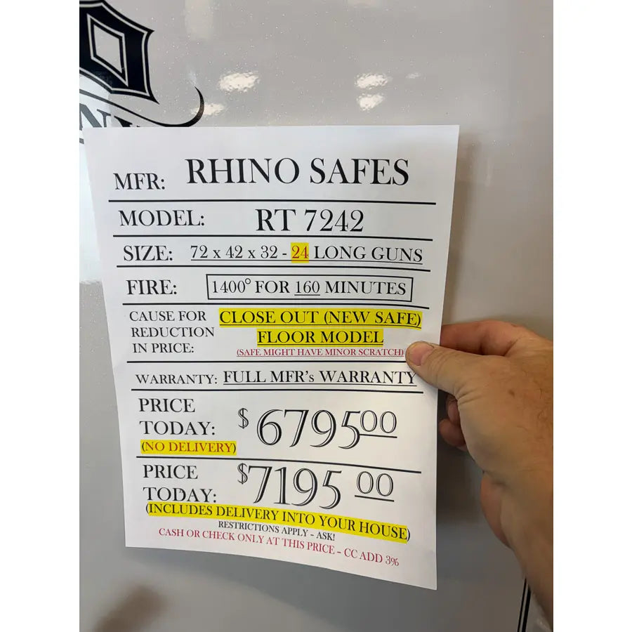 RHINO RT7242 WHITE EXTERIOR sale price