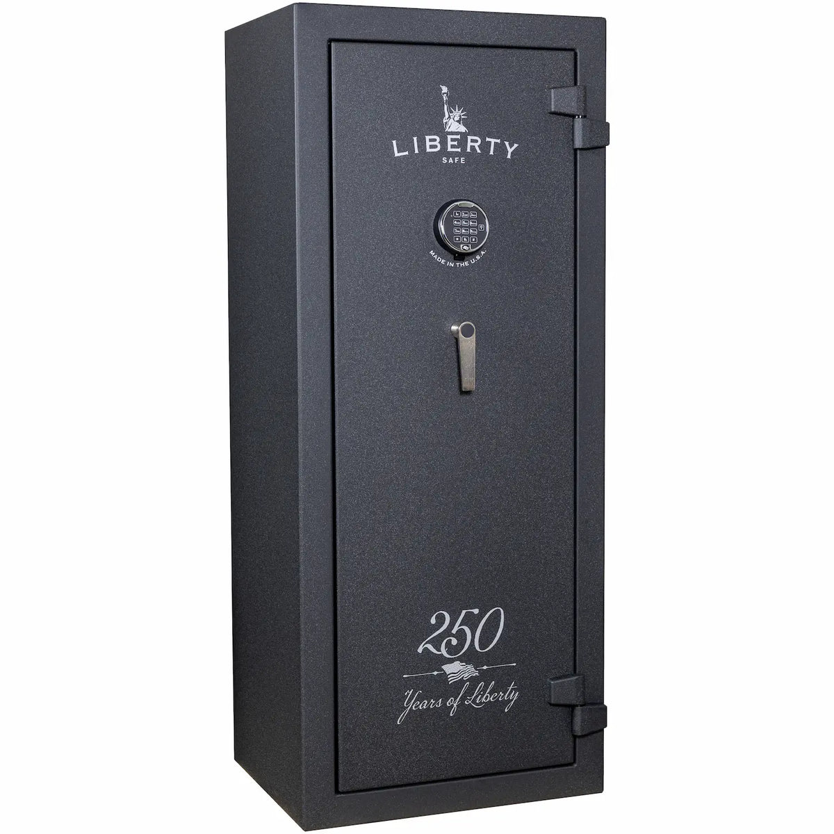 Liberty Centurion 18 250th Commemorative Gun Safe in Forged Black with 250 Years of Liberty graphics