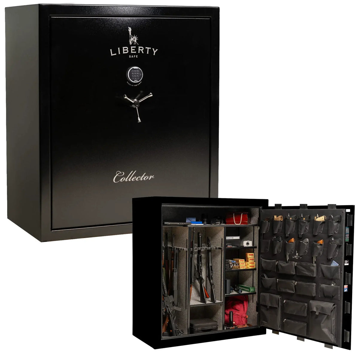Liberty Collector in textured black electronic lock interior and exterior