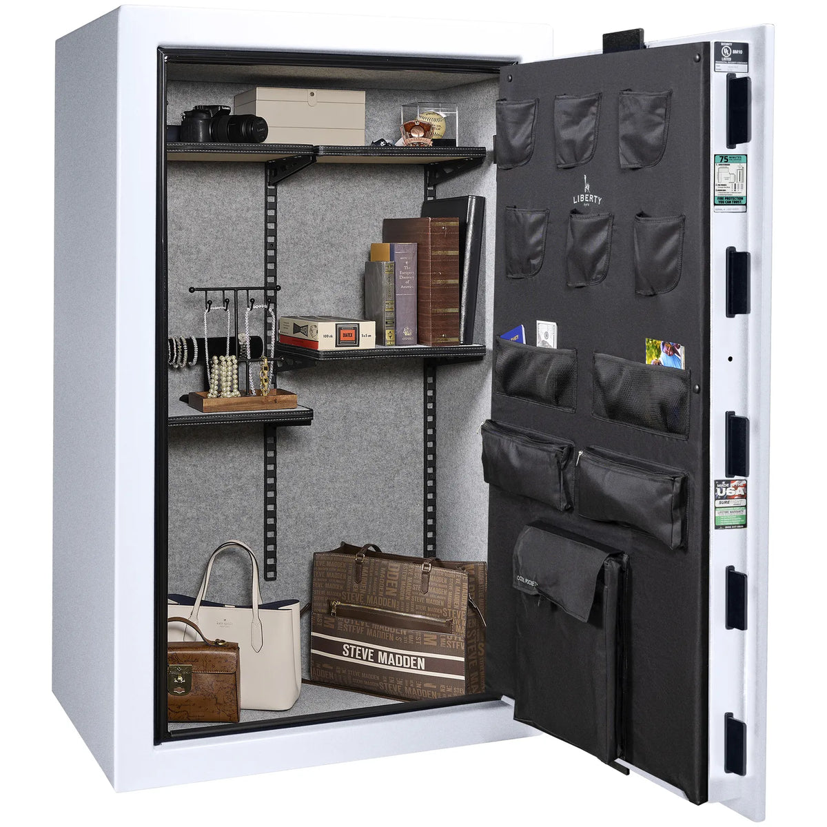 Liberty Colonial 30 Safe in Glacial Steel, Pro Flex Interior - Full No Guns.