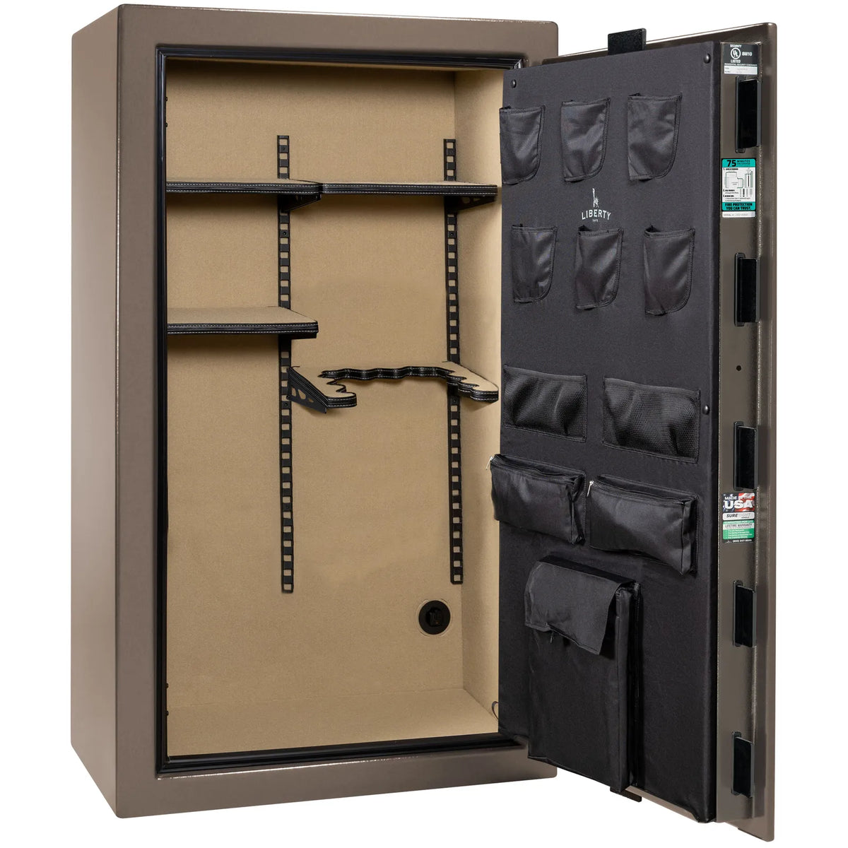 Liberty Colonial 30 Safe in Bronze Textured, Pro Flex Interior - Empty.