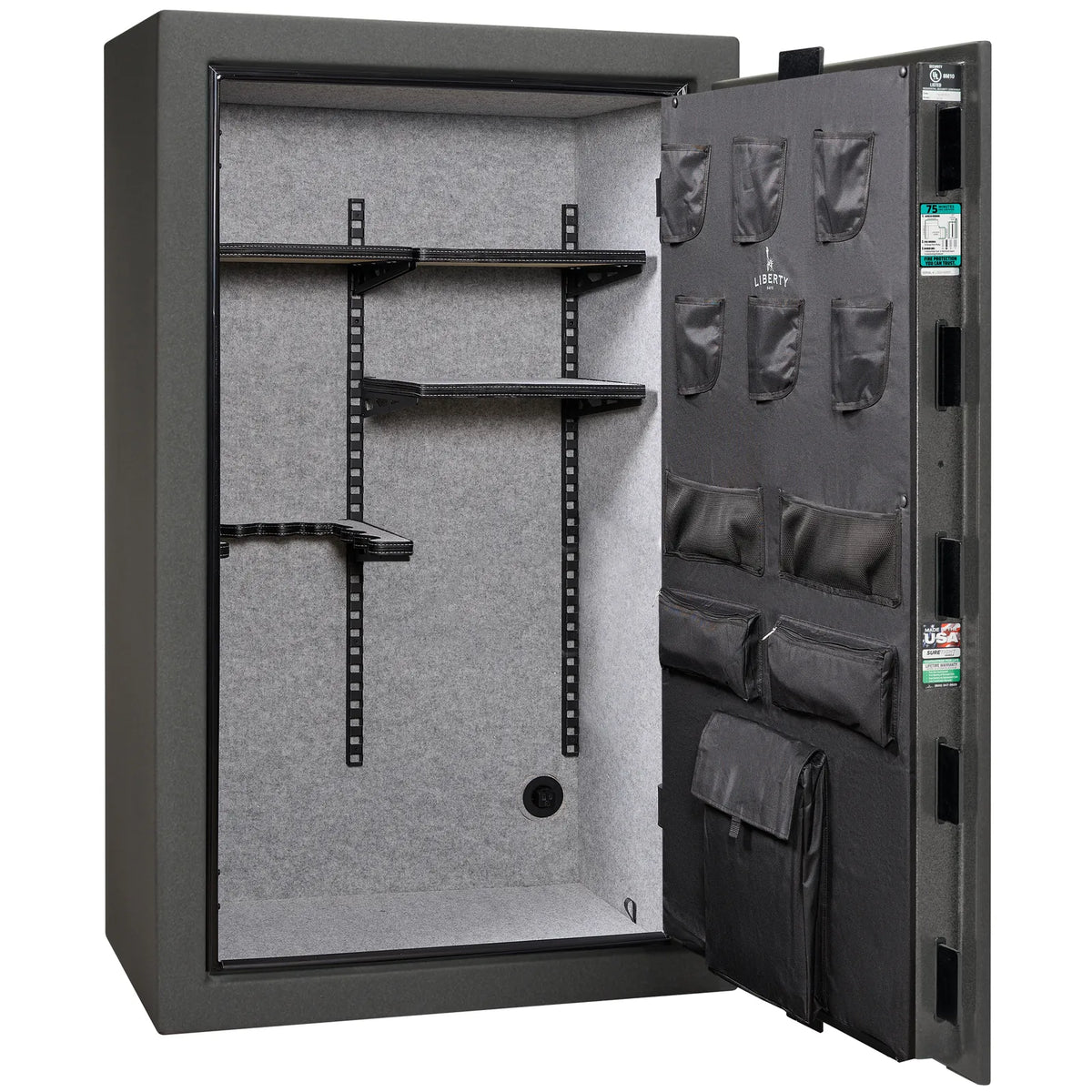 Liberty Colonial 30 Safe in Textured Granite, Pro Flex Interior - Empty.