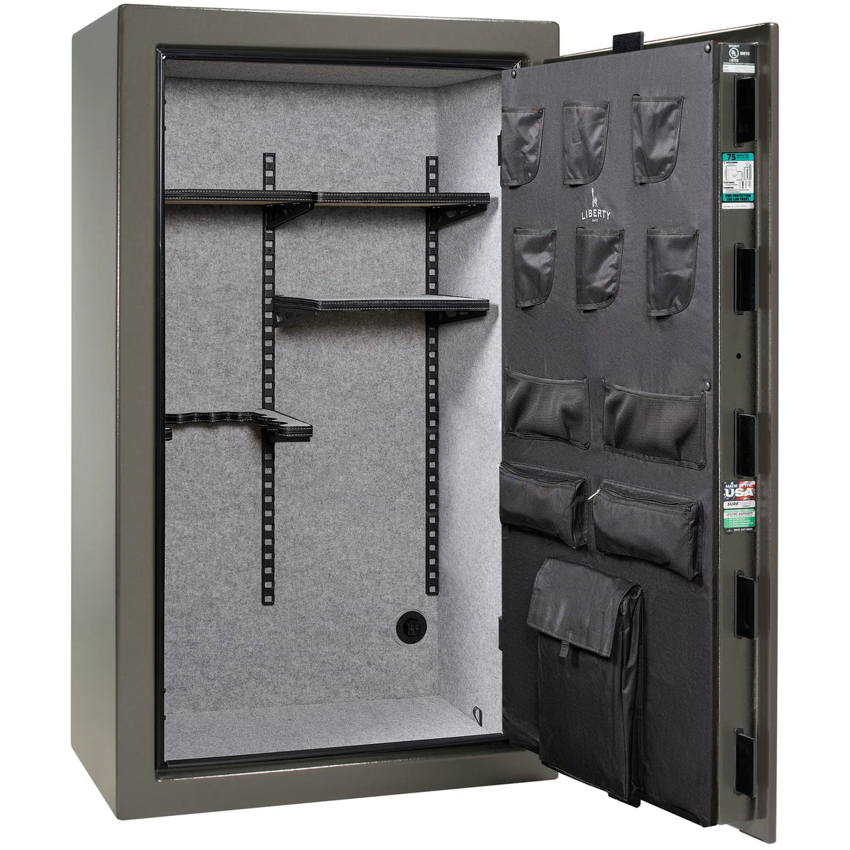 Liberty Colonial 30 Safe in Gray Marble, Pro Flex Interior - Empty.