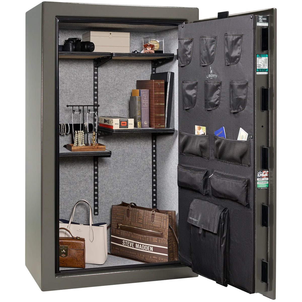 Liberty Colonial 30 Safe in Gray Marble, Pro Flex Interior - Full No Guns.