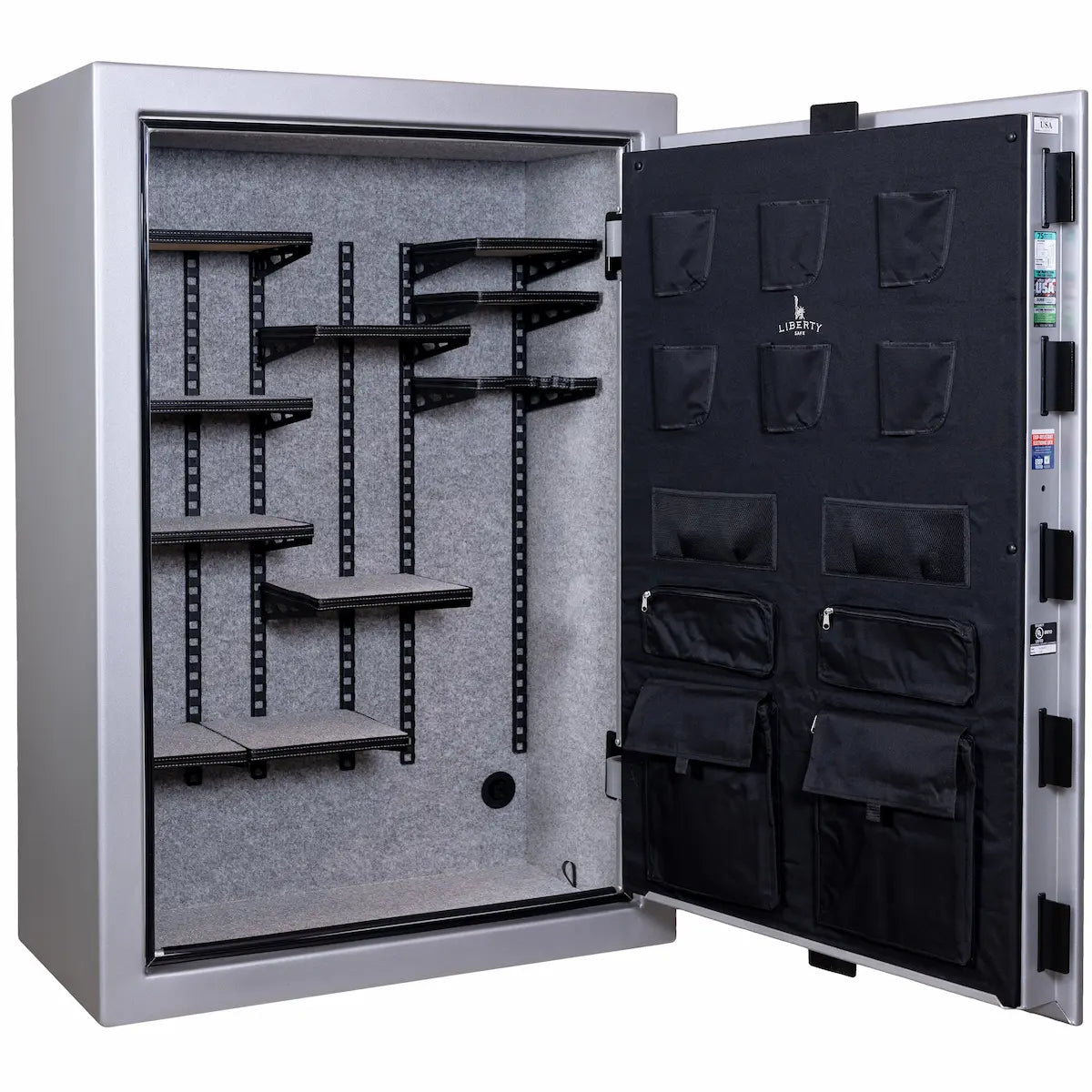 Liberty Colonial 35 gun safe Pro Flex interior adjustable storage
