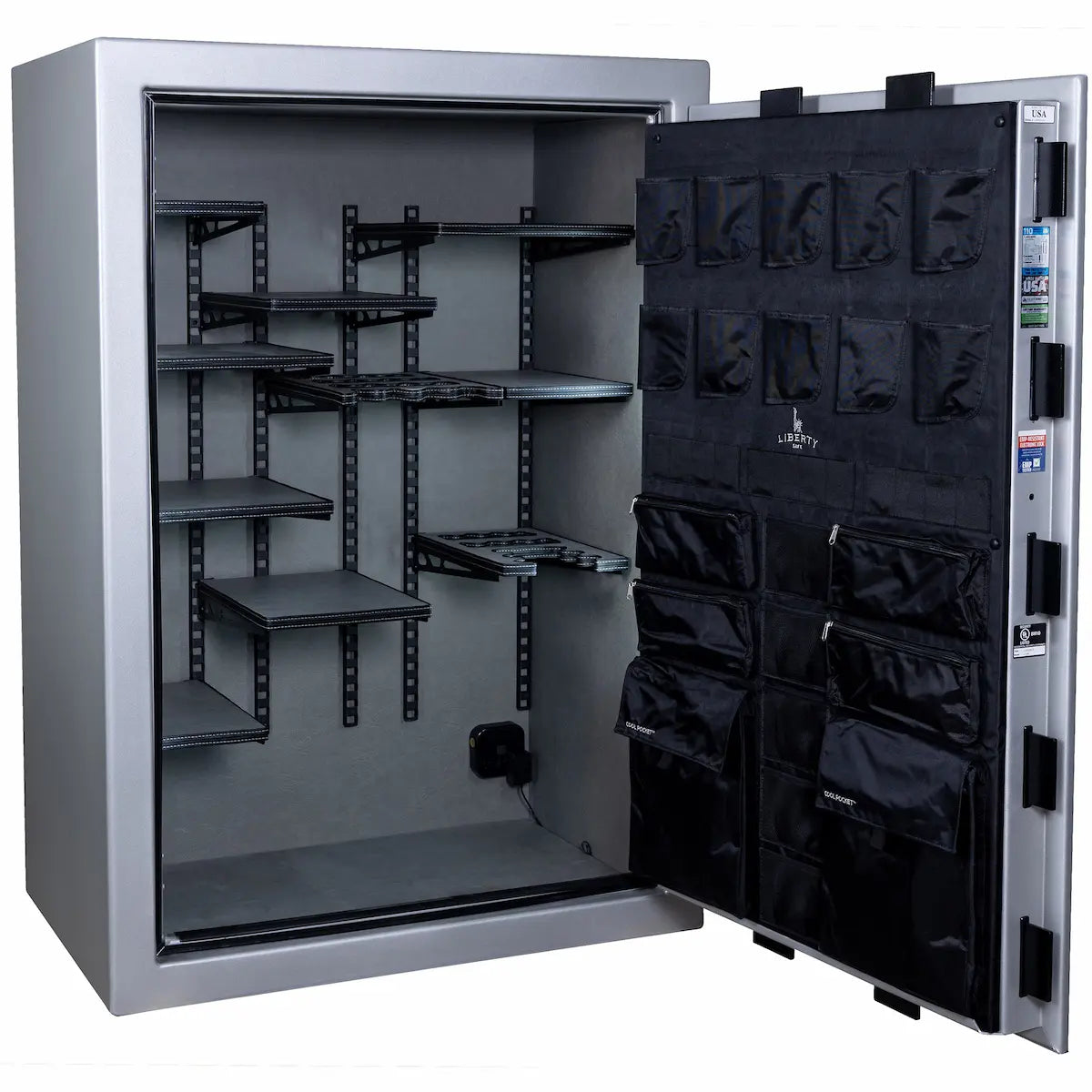 Liberty Franklin 45 gun safe glacial steel interior