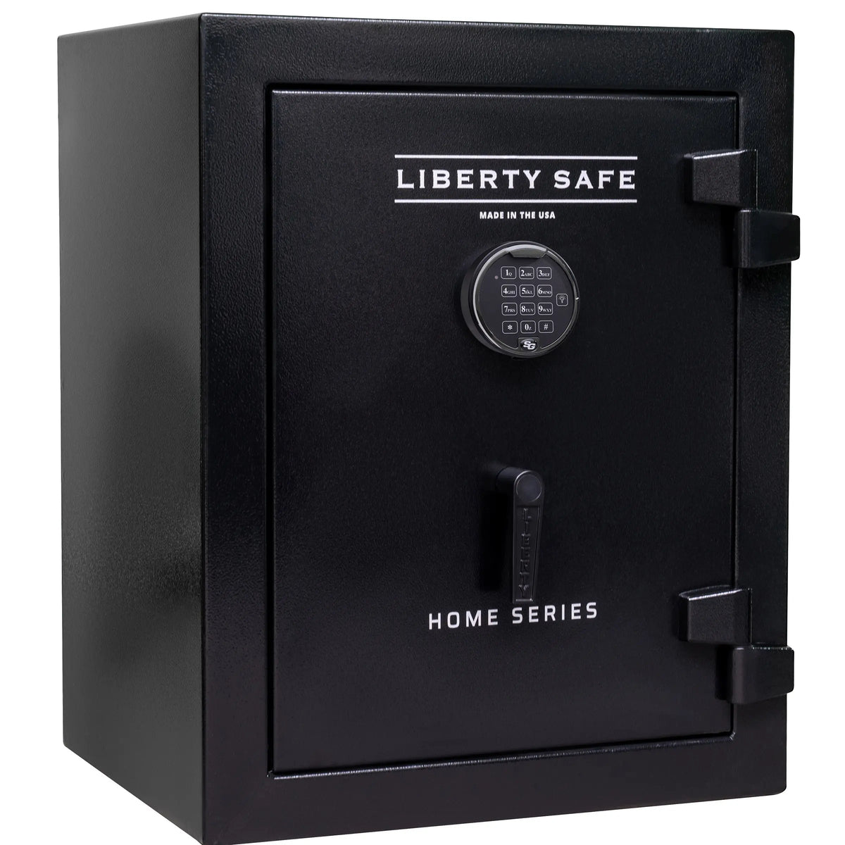 Liberty Home 8 compact home safe with S&G electronic lock in textured black finish